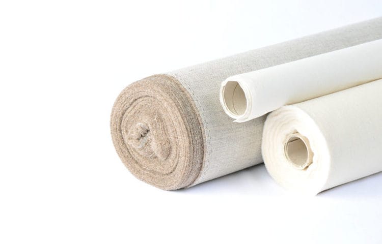 [50740] Wollhaar 1588 schwer, beige meliert 80 cm